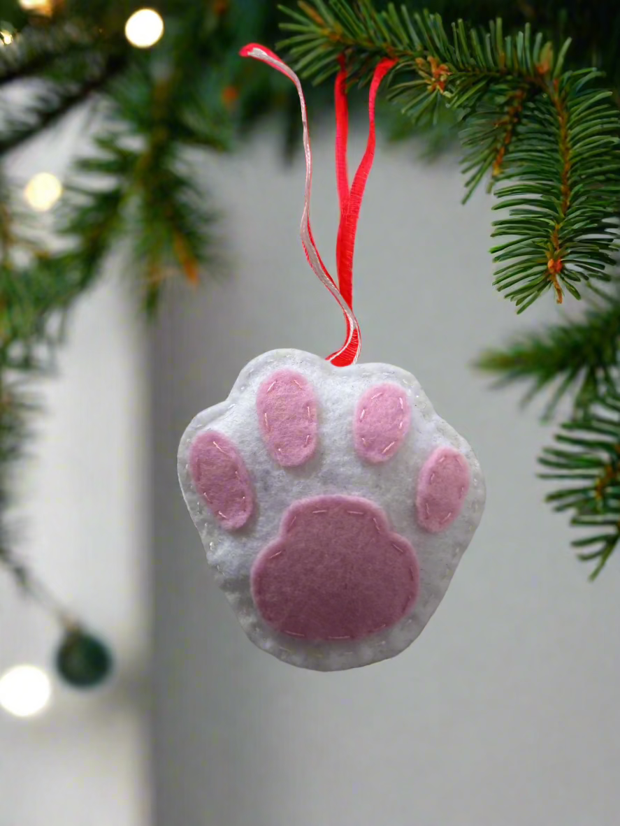 Paw Print Ornament
